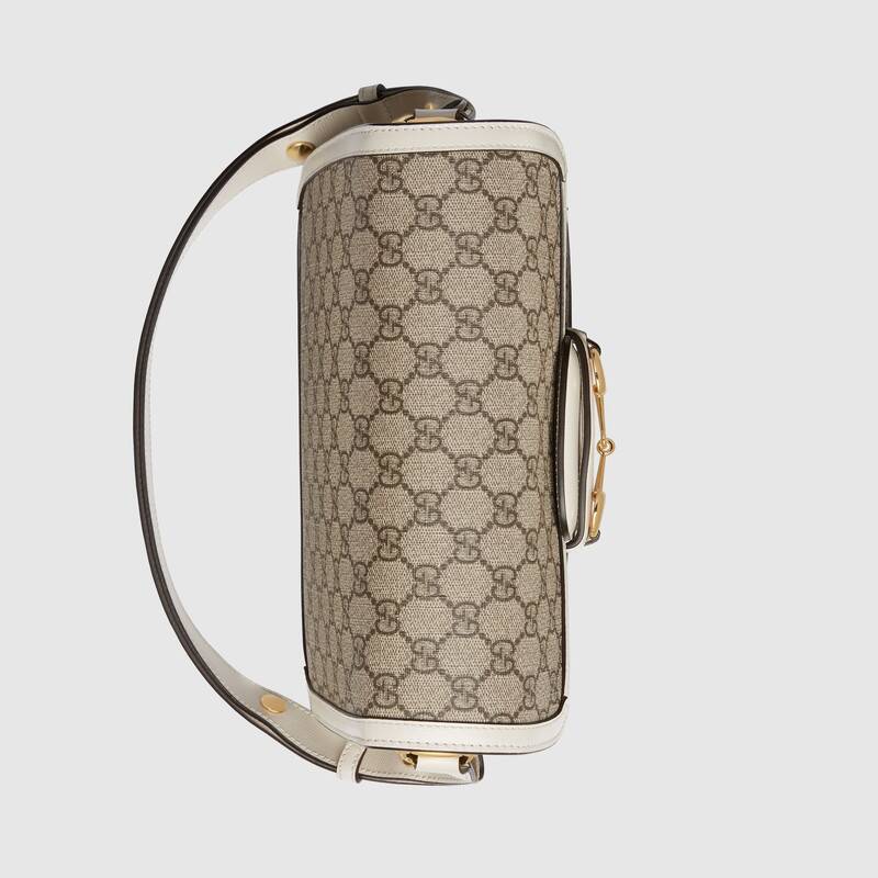 Gucci Horsebit 1955 Small Shoulder Bag 602204 White